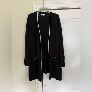 Plus Size Open Front Duster Sweater - 3X